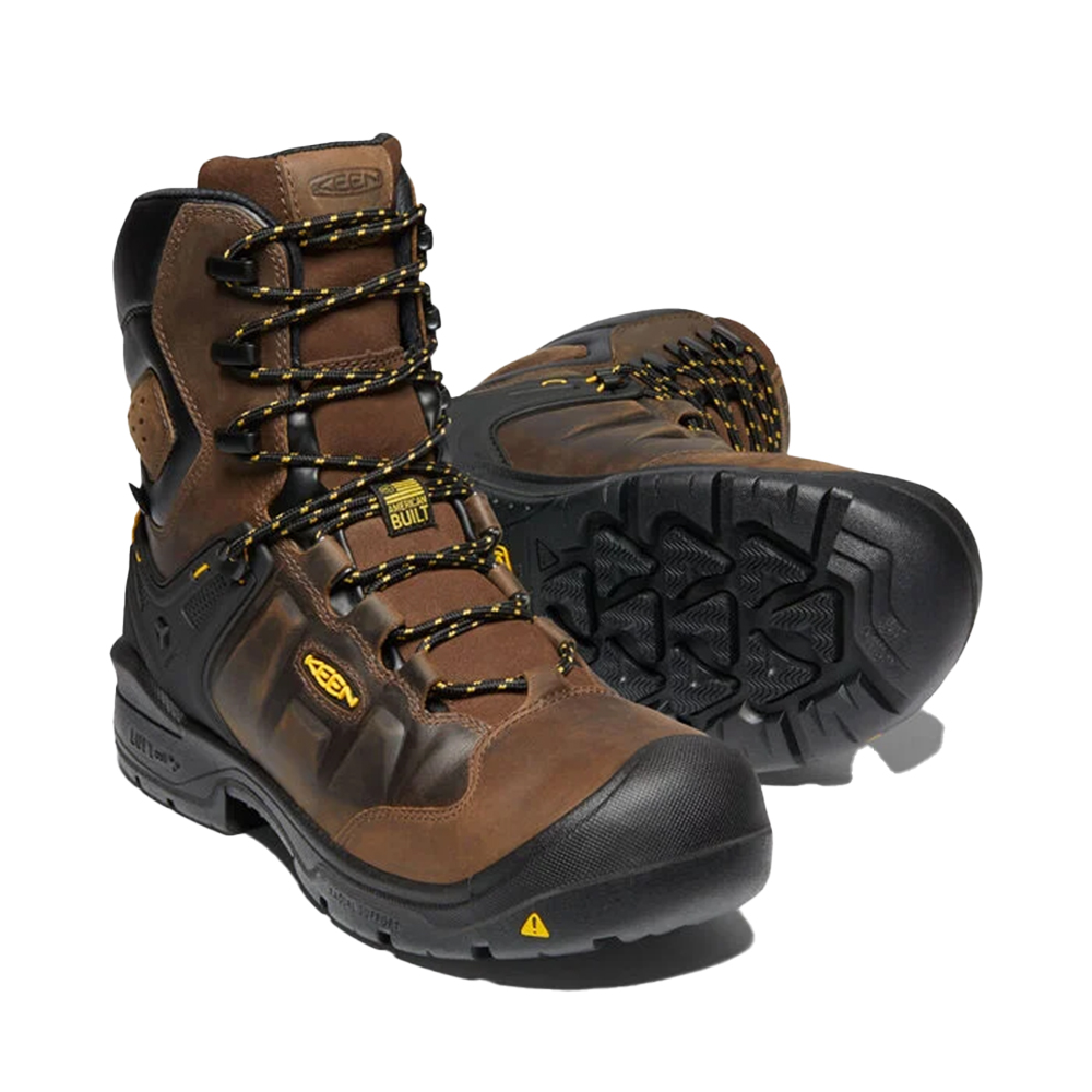 Keen Men's Dover 8 Inch Insulated Waterproof Work Boots with Carbon-Fiber Toe from GME Supply